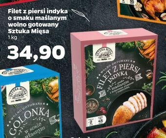 Netto Filet z piersi indyka o smaku maślanym wolno gotowany sztuka mięsa oferta