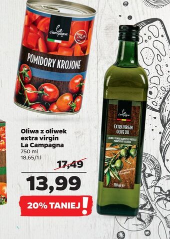Netto Oliwa z oliwek extra virgin la campagna oferta