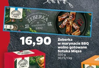 Netto Żeberka w marynacie bbq wolno gotowane sztuka mięsa oferta