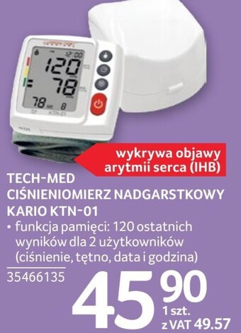 Selgros Ciśnieniomierz tech-med oferta