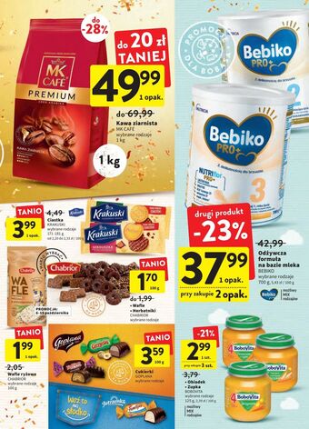 Intermarche Wafle ryżowe wieloziarniste chabrior oferta