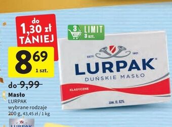Intermarche Masło klasyczne lurpak oferta