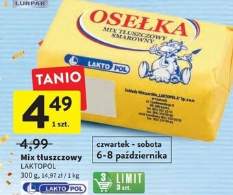 Intermarche Osełka mix ekstra laktopol oferta