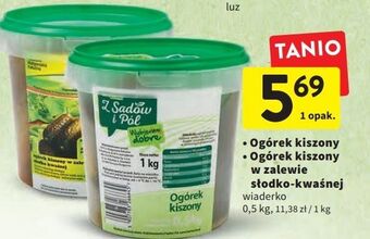 Intermarche Ogórki kiszone w zalewie słodko-kwaśnej z sadów i pól oferta
