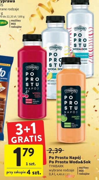 Intermarche Napój jabłko-wiśnia-granat tymbark po prostu oferta