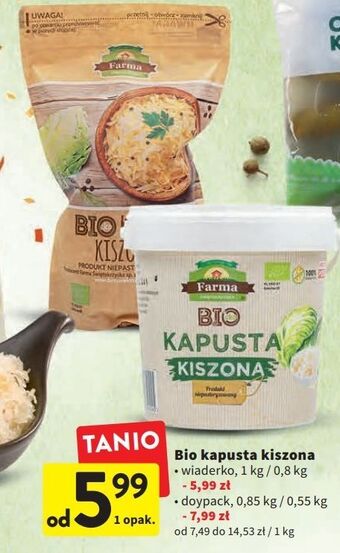 Intermarche Kapusta kiszona ekologiczna farma świętokrzyska oferta