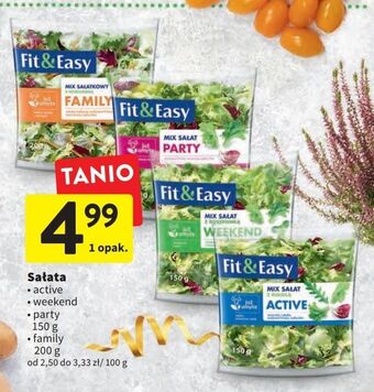 Intermarche Mieszanka sałat active fit & easy oferta