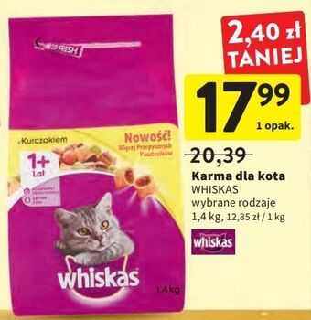 Intermarche Karma dla kota z kurczakiem whiskas oferta