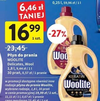 Intermarche Płyn do prania mix colors woolite keratin oferta