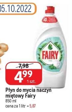 E.Leclerc Płyn do mycia naczyń miętowy fairy oferta