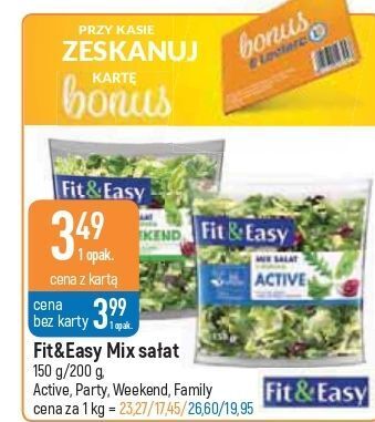E.Leclerc Mieszanka sałat active fit & easy oferta