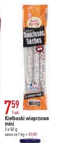 E.Leclerc Minikiełbaski francuskie wieprzowe wiodąca marka saint azay oferta