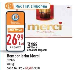 E.Leclerc Bombonierka czerwona storck merci oferta