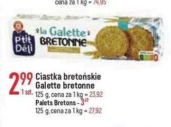 E.Leclerc Ciasteczka bretońskie wiodąca marka p'tit deli oferta
