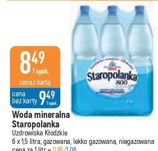 E.Leclerc Woda niegazowana staropolanka 800 oferta