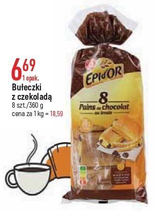E.Leclerc Bułeczki mleczne z czekoladą wiodąca marka epi d'or oferta
