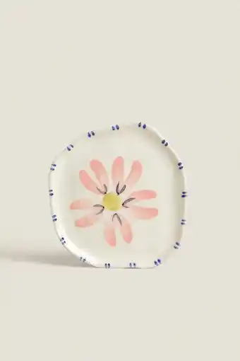 ZARA Floral earthenware plate oferta