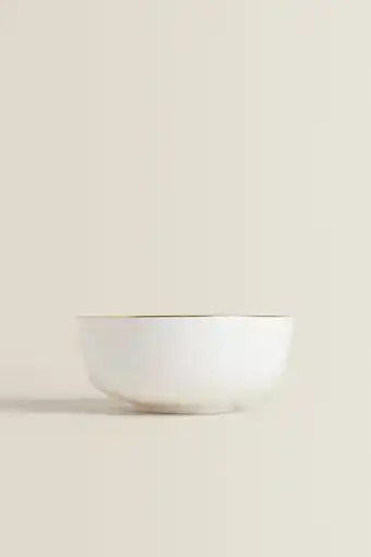 ZARA Rimmed bone china bowl oferta