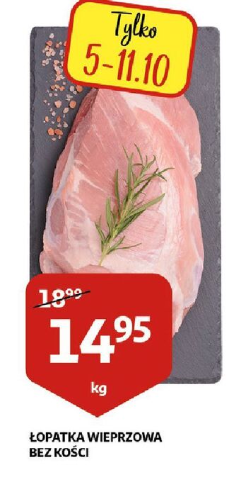 Auchan Łopatka wieprzowa bez kości oferta