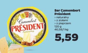 Netto Ser camembert naturalny president oferta