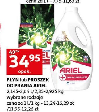 Auchan Proszek do prania kolorowego ariel aqua puder oferta