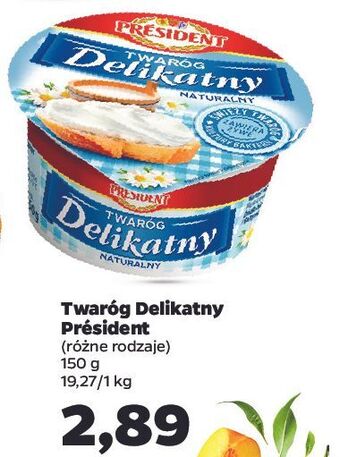 Netto Twarożek delikatny naturalny president oferta