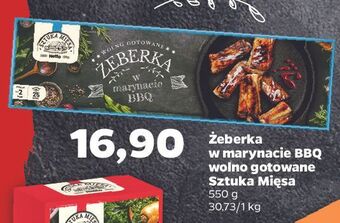 Netto Żeberka wolno gotowane w marynacie bbq sztuka mięsa netto oferta