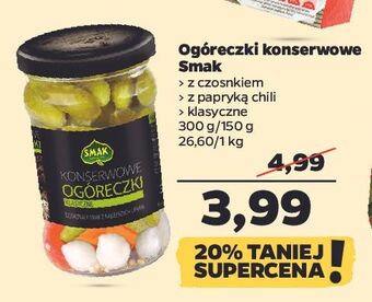 Netto Ogóreczki konserwowe z chili smak oferta