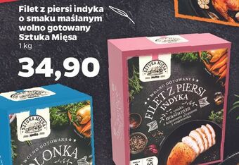 Netto Filet z piersi indyka wolno gotowany o smaku maślanym kolorowym pieprzem i czarnuszką sztuka mięsa netto oferta