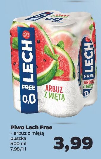 Netto Piwo lech free arbuz z miętą oferta