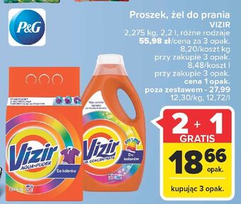 Carrefour Proszek do prania kolor vizir aqua puder oferta