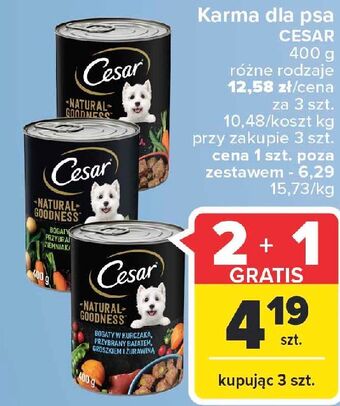 Carrefour Karma dla psa z kurczakiem cesar (karma) oferta