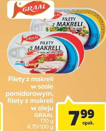 Carrefour Filety z makreli w oleju graal oferta
