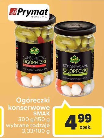 Carrefour Ogóreczki konserwowe smak oferta