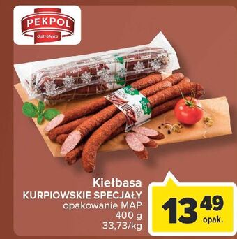 Carrefour Kiełbasa pekpol kurpiowskie specjały oferta