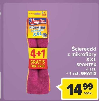 Carrefour Ściereczki z mikrofibry spontex oferta