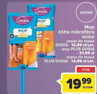 Carrefour Mop żółty z mikrofibry gosia oferta