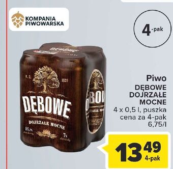 Carrefour Piwo dębowe dojrzałe mocne oferta