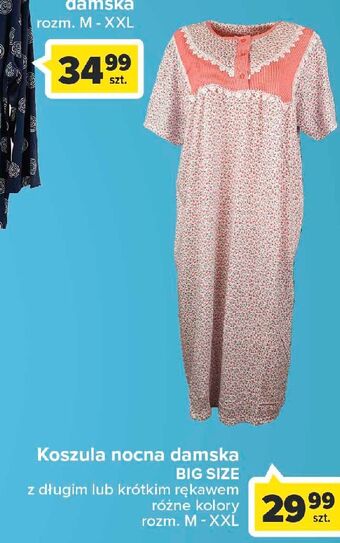 Carrefour Koszula nocna damska m-xxl oferta