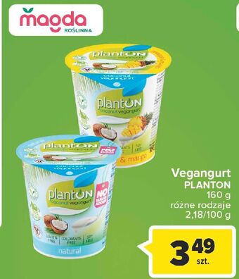 Produkt roślinny z mleczka kokosowego natural planton (żywność)