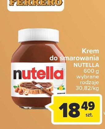 Carrefour Krem czekoladowo-orzechowy nutella oferta