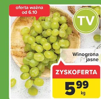 Carrefour Winogrona jasne oferta