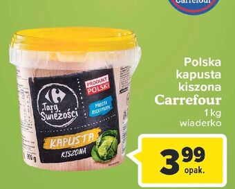 Carrefour Kapusta kiszona carrefour targ świeżości oferta