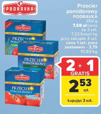 Carrefour Przecier pomidorowy podravka oferta