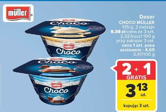 Carrefour Deser z białą czekoladą muller choco oferta