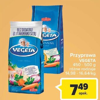 Carrefour Przyprawa bez glutaminianu sodu vegeta oferta