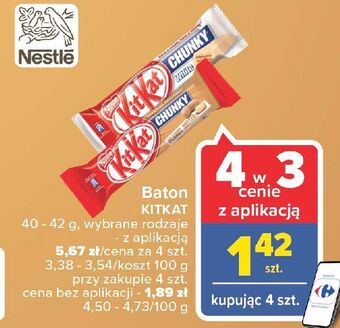Carrefour Baton kitkat chunky white oferta