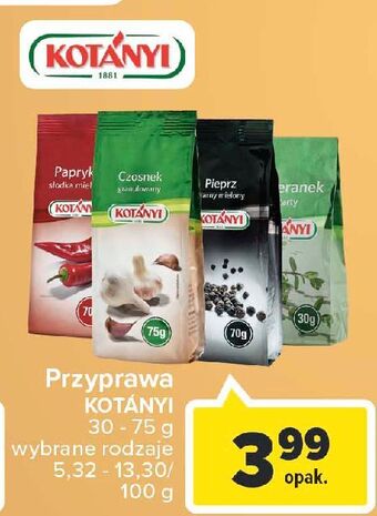 Carrefour Czosnek granulowany kotanyi oferta