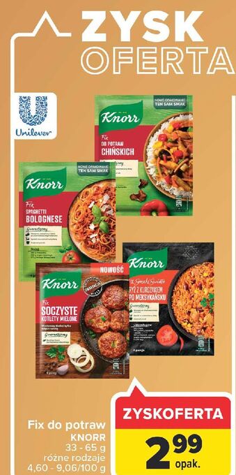 Carrefour Soczyste kotlety mielone knorr fix oferta