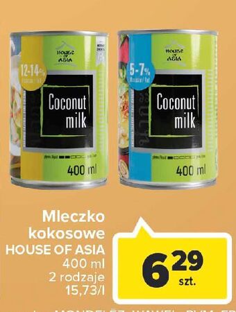 Carrefour Mleczko kokosowe 5-7% house of asia oferta